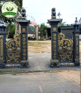 Hàng rào giả đá mẫu 08